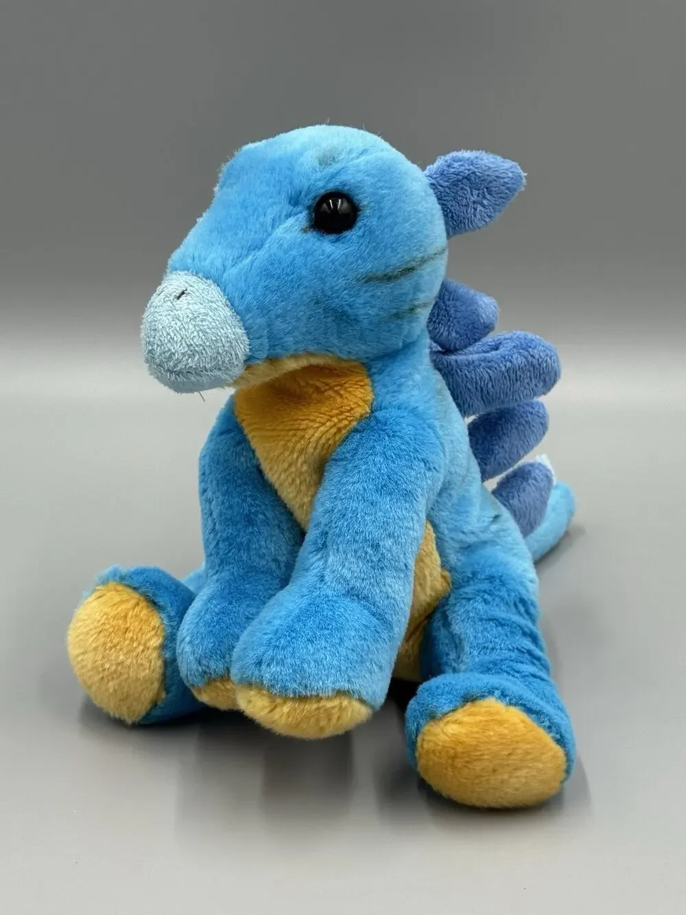 Adventure Planet Blue Dinosaur Stegosaurus Plush 9” Stuffed Prehistoric Animal